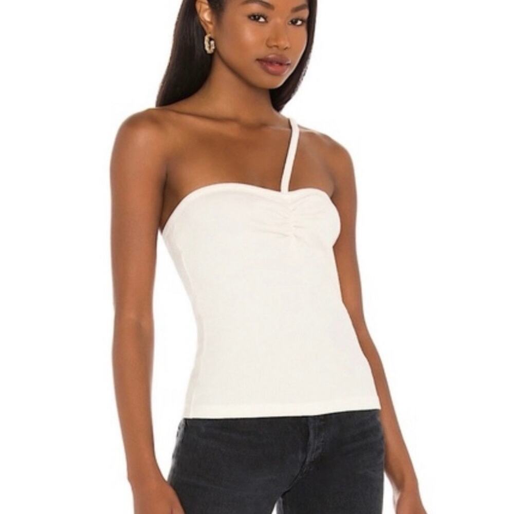AGOLDE Lola‎ Gathered Front Ribbed Tank Top Size XS